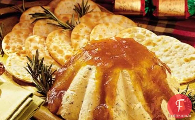 Queijo de alecrim com conservas de Figo