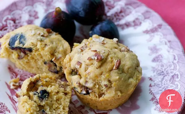 Muffins Frescos De Figo, Laranja E Noz-Pecã