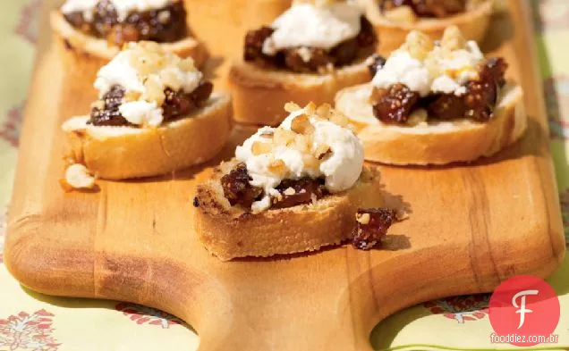 Queijo de figo e cabra Bruschetta