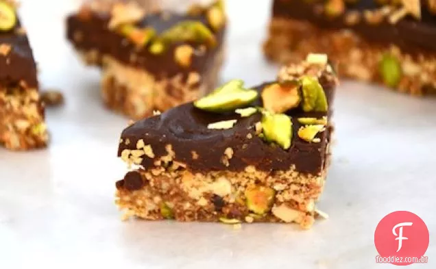 Vegan Chocolate Ganache Nut Bars