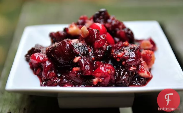 Gingered Cranberry Fig Chutney