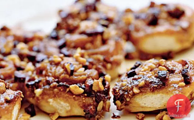 Pãezinhos Pegajosos De Figo-Noz