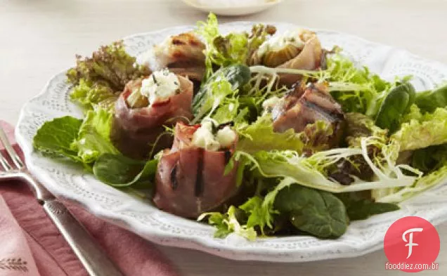 Salada De Figo grelhado envolta em Prosciutto