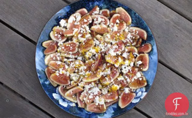 Salada De Figo Com Queijo Feta, Limão Meyer E Tomilho