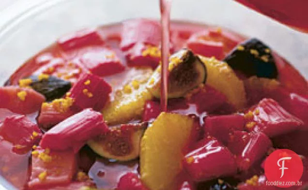 Compota De Ruibarbo Com Laranjas E Figos