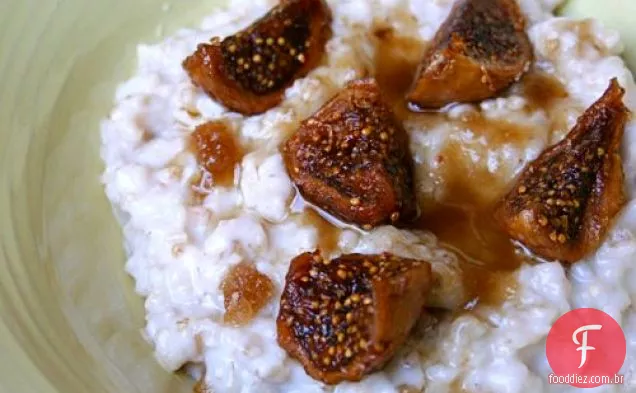 Brunch de domingo: aveia com figos melados