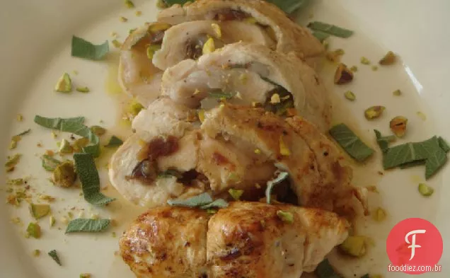 Peito De Frango Recheado Com Figos E Vinagrete De Pistache - P