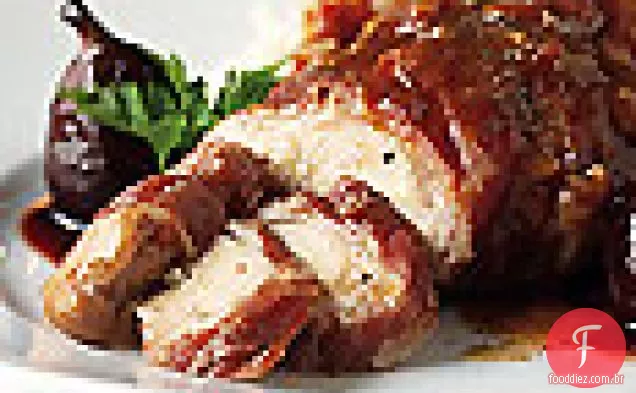 Frango fricassé com figos e molho de Porto