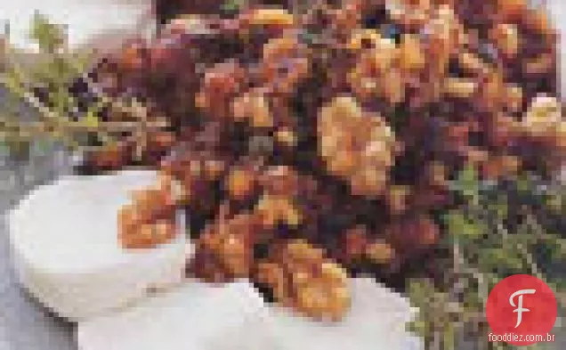 Tapenade de figo e nogueira com queijo de cabra
