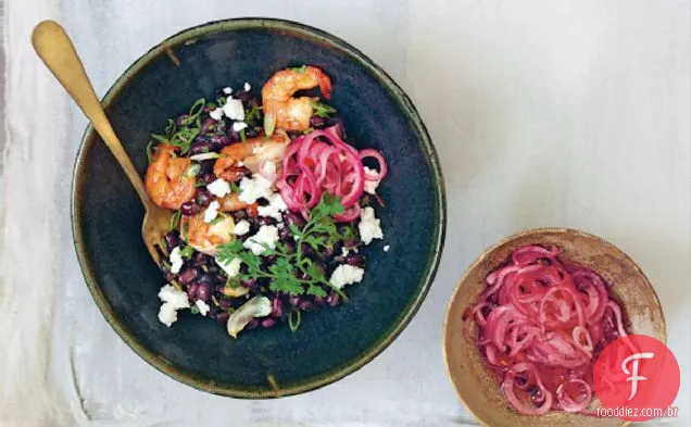 Receita De Salada De Camarão E Feijão Preto