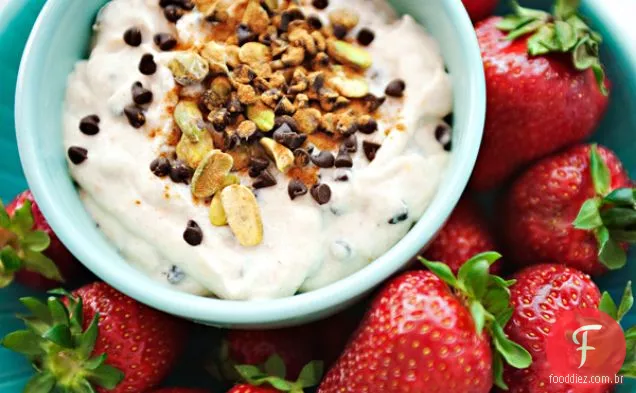 Morangos Com Molho De Creme Cannoli