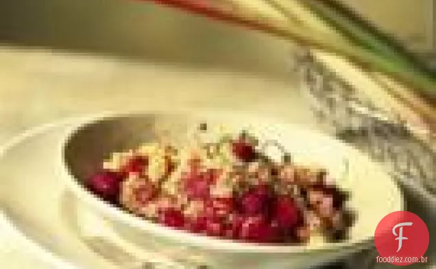 Ruibarbo E Morango Crocante