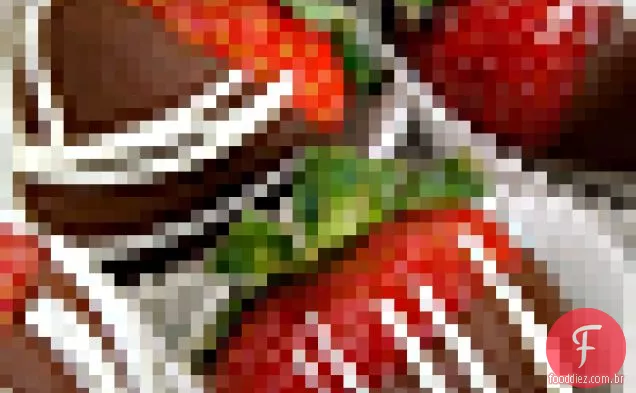 Morangos mergulhados em Chocolate