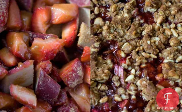 Ruibarbo De Morango Crumble