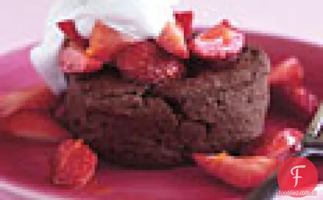Chocolate Morango Shortcakes