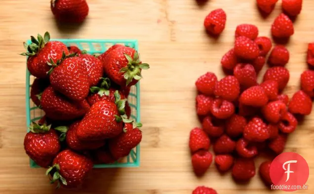 Morango Framboesa Baunilha Geléia Rápida