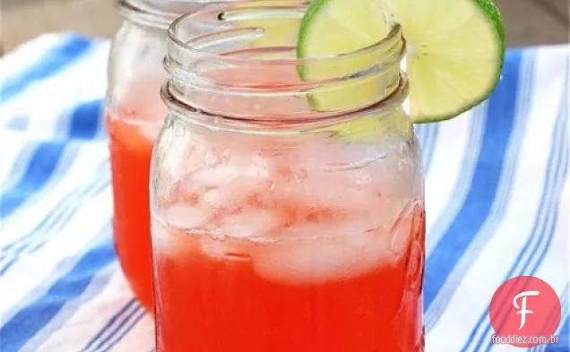 Morango Vodka Lime Coolers