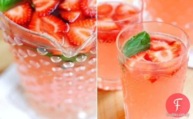 Morango Manjericão Margaritas