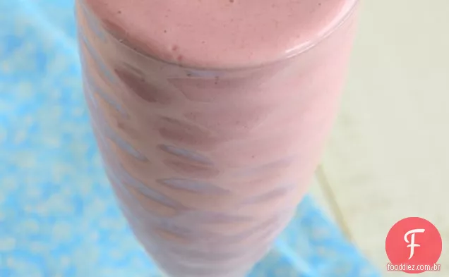 Smoothie de morango e baunilha