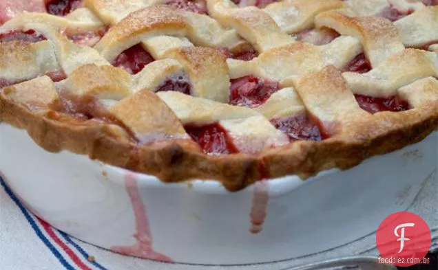 Torta De Ruibarbo De Morango