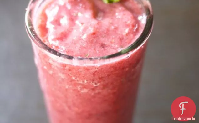 Smoothie De Morango , Lichia E Hortelã