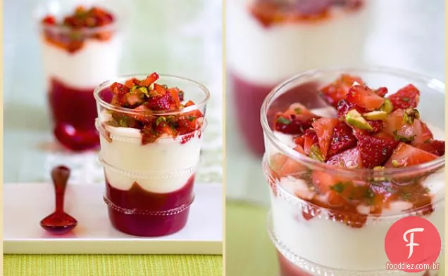 Iogurte Morango Verrine