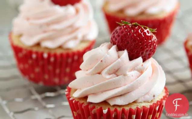 Cupcakes De Morango Fáceis