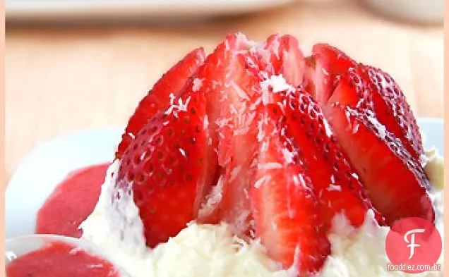 Morango Amor Sobremesa E Seu Creme De Coco