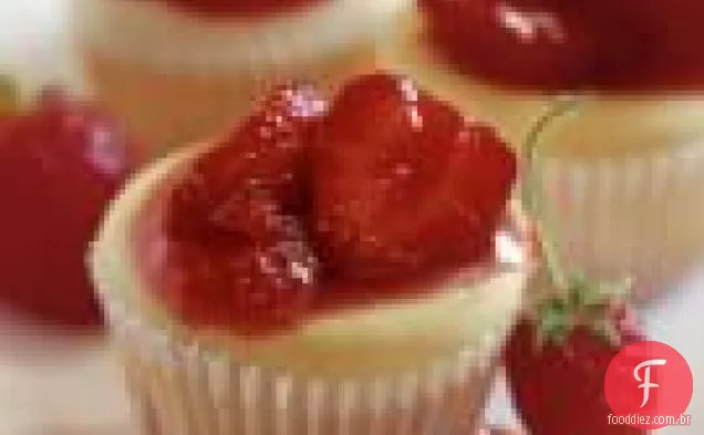 Mini Cheesecakes De Morango