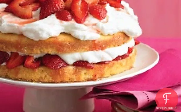 Bolo Creme Morango