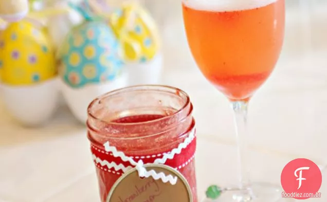 Strawberry Champagne Cocktail