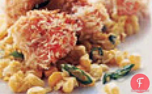Camarão Chipotle Crocante Com Milho E Cebolinha