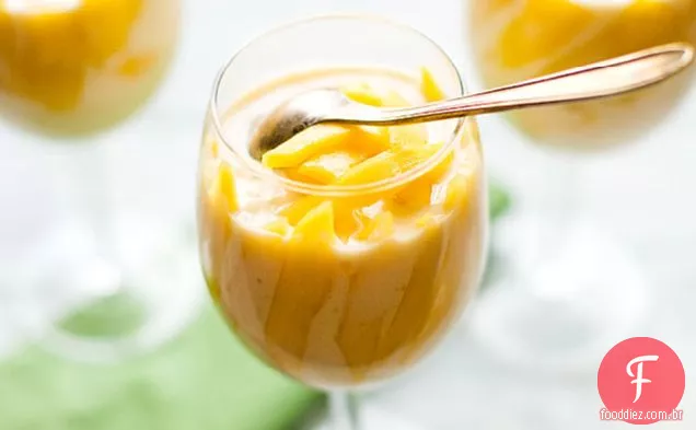 Arroz-pudim Mango Parfait