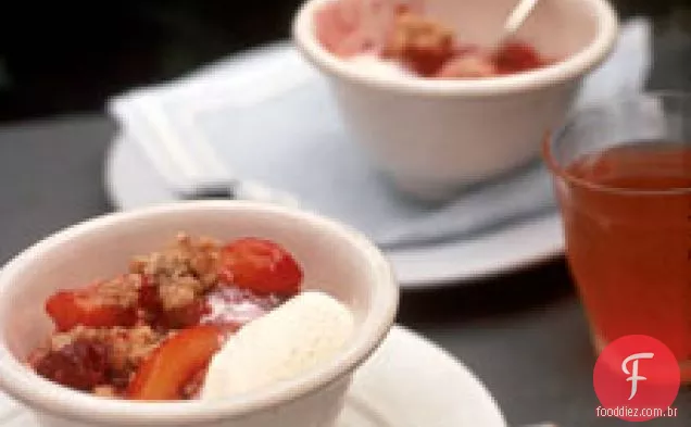 Framboesa, Nectarina E Crumble De Manga