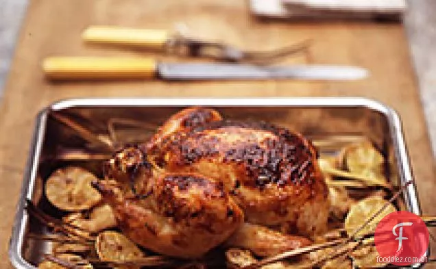 Frango com manga e limão