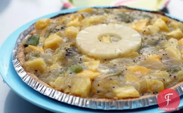 Torta De Caixa De Gelo De Frutas Tropicais