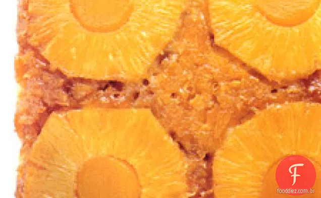Abacaxi-bolo de manga de cabeça para baixo