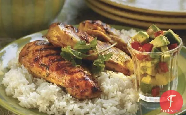 Margarita-Frango Marinado Com Molho De Manga
