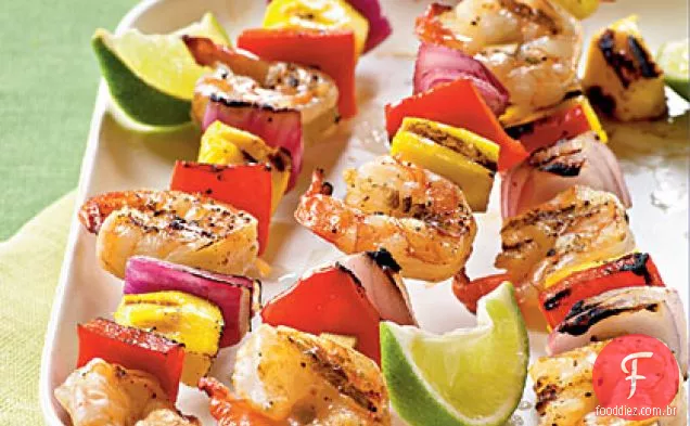 Kebabs Camarão Manga