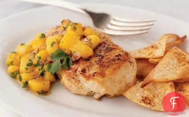 Frango Jamaicano com salsa de Manga