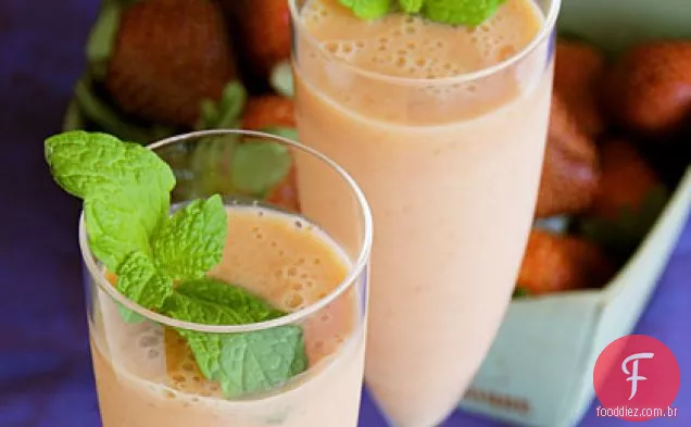 Smoothie De Manga-Gengibre-Morango