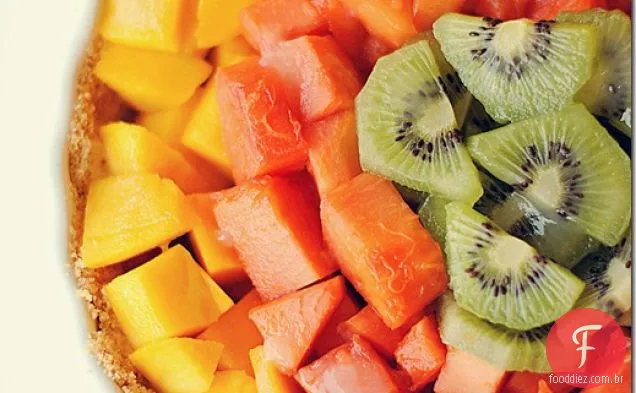 Torta De Frutas Tropicais Envidraçadas