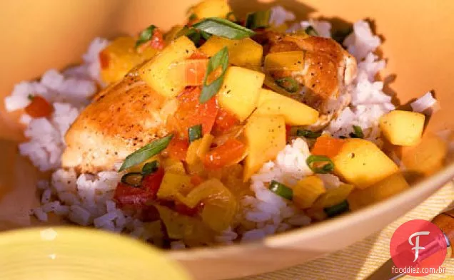 Frango com molho de Manga Curry