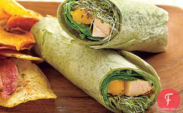 Frango-Manga Wraps