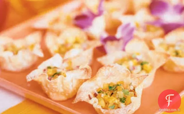 Mango Salsa Wontons