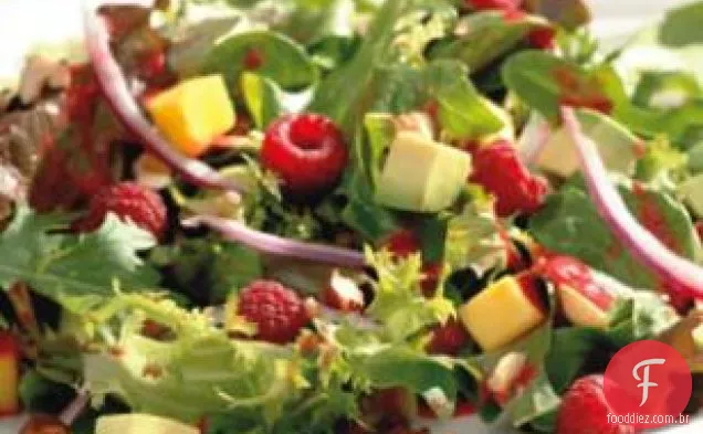 Salada De Framboesa, Abacate E Manga