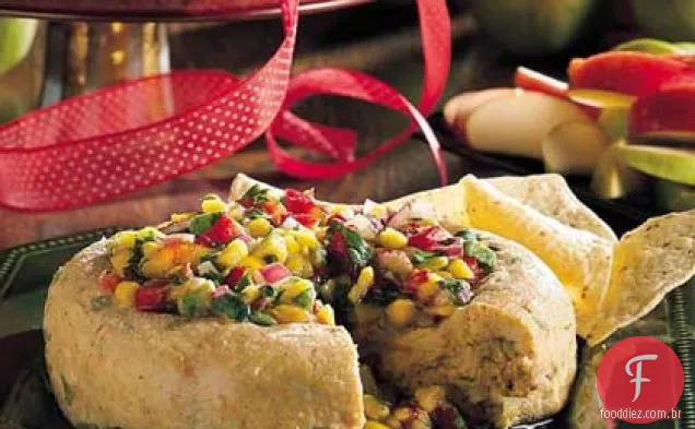 Smoky Green Chile-queijo Cheddar com abacate-molho de Manga