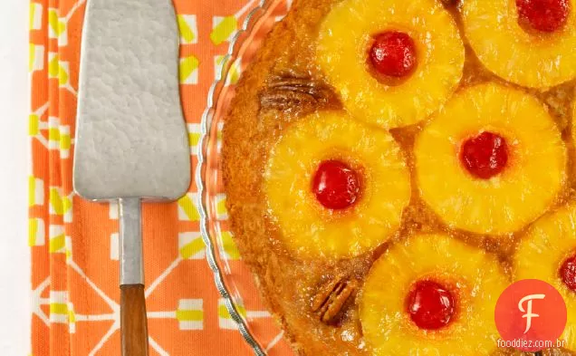 Bolo De Abacaxi De Cabeça Para Baixo