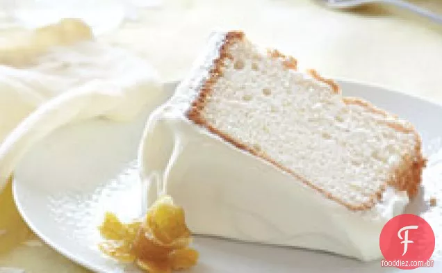 Lemony Angel Food Cake