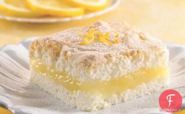 Lemon Angel Food Cake Squares